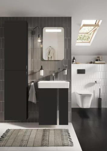 AREZZO design univerzális állószekrény bármely modellhez 40 cm-es, 2 ajtós, (12,6) matt fekete