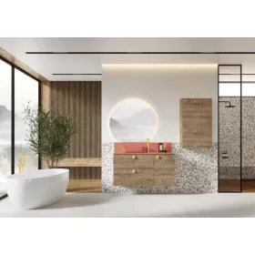 AREZZO design márványpult 120/46/1,5 terra pink