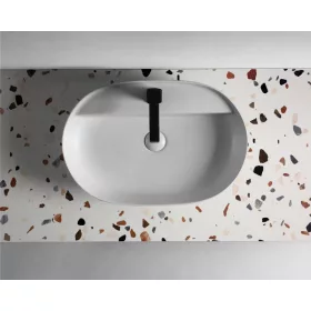   AREZZO design TERRAZZO márvány mosdópult 160/46/2 mix matt