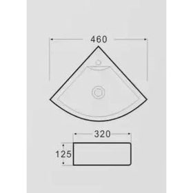 AREZZO design NORMAN sarok kézmosó AR-184A