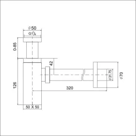 AREZZO design Square mosdószifon AR-244