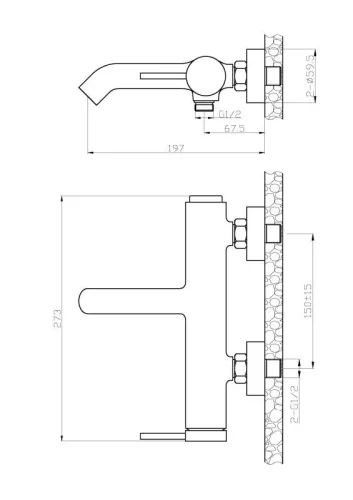 AREZZO design SLIMFIELD kádcsaptelep AR-24603
