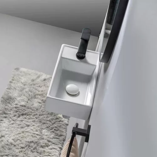 AREZZO design Austin 40x22 bal oldali mini kézmosó AR-340A