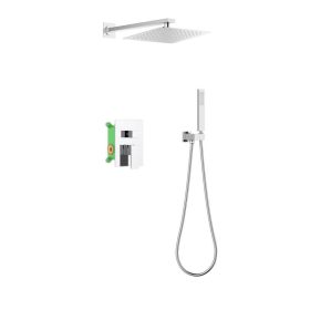   AREZZO design CUBEFIELD falsík alatti zuhanycsaptelep szett, króm