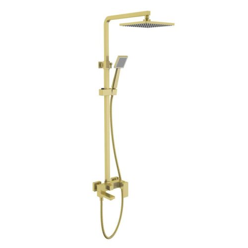 AREZZO design CUBEFIELD 3 funkciós zuhanyrendszer, szálcsiszolt arany