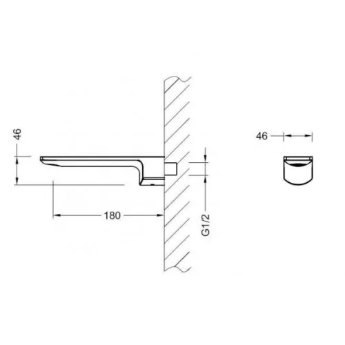 AREZZO design SPRINGFIELD fali mosdó csaptelep AR-5034+AR-5168