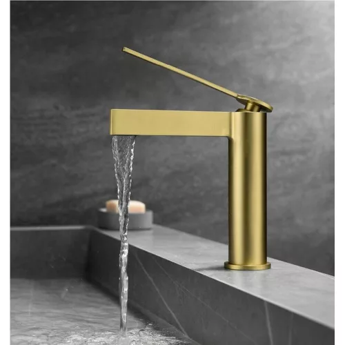 AREZZO design ELEGANT mosdócsaptelep, Szálcsiszolt arany 