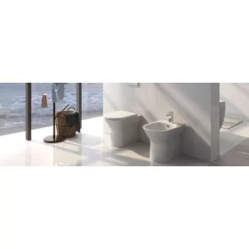   AREZZO design VERMONT álló rimless wc alsó/hátsó kifolyású
