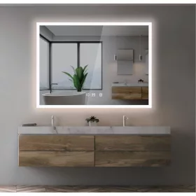   AREZZO design LED okos tükör állítható fényerő páramentesítő funkció+óra+hőmérő