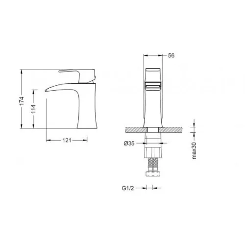 AREZZO design WAKEFIELD Cascade mosdó csaptelep AR-7001