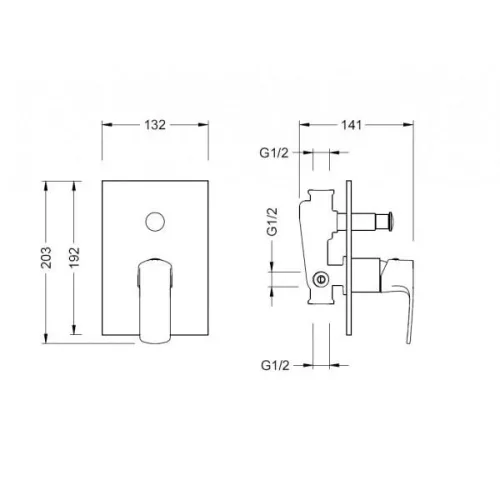 AREZZO design WAKEFIELD falsík alatti kád csaptelep AR-7069