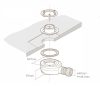 AREZZO design SOLIDSoft zuhanytálca 160x80 cm, BETON, színazonos lefolyóval (2 doboz)