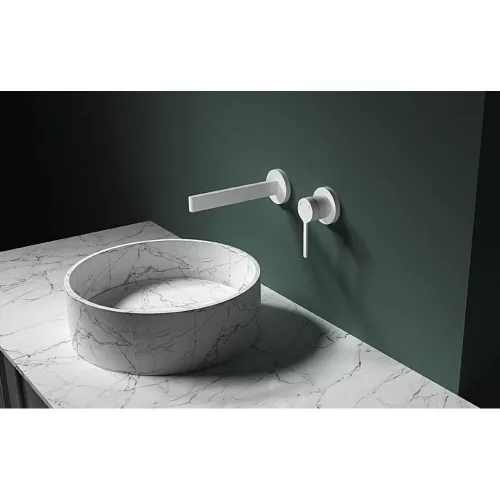 AREZZO design ELEGANT fali mosdócsaptelep, Matt fehér 