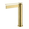 AREZZO design ELEGANT mosdócsaptelep magasított, Szálcsiszolt arany 