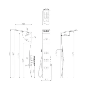 AREZZO design ASPEN zuhanypanel AR-9001