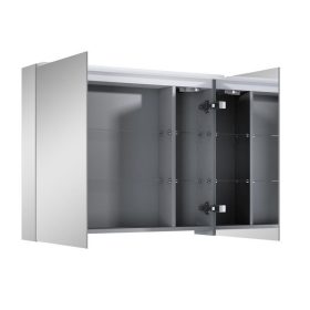   AREZZO design Tükrös szekrény PREMIUM 80,2 ajtó + TECHNOBOX+ LED LÁMPA PANEL