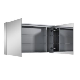   AREZZO design Tükrös szekrény PREMIUM 120,2 ajtó + TECHNOBOX+LED LÁMPA PANEL