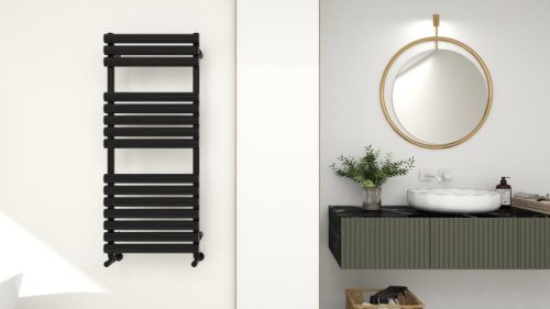 AREZZO design MOON BLACK törölközőszárítós radiátor AR-M12050A