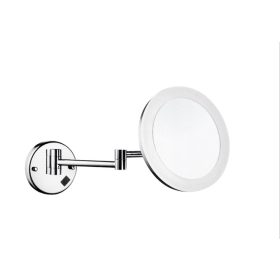   AREZZO design LED kozmetikai tükör kerek, 5x nagyítással, króm