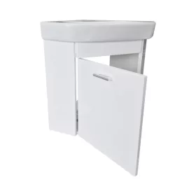   Viva STYLE Arda sarokszekrény CeraStyle Arda porcelán sarokmosdóval 46 x 46 cm - BALOS