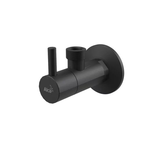 ALCA Design sarokszelep szűrővel, 1/2"-1/2" FEKETE-matt (ARV003-BLACK)