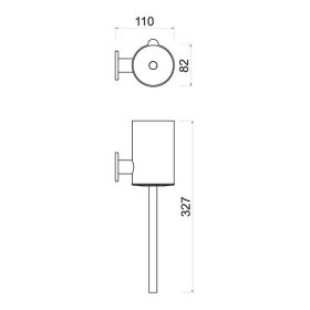 Ferro SMILE wc kefe, króm ASM14