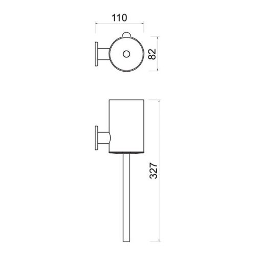 Ferro SMILE wc kefe, króm ASM14