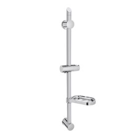 Invena KOS zuhanyrúd, fali, szappantartóval, króm