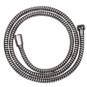   Invena SUPERFLEX Zuhanycső, csavarodásmentes, 150cm, króm-fekete