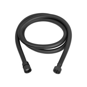   Invena DARK Zuhanycső, csavarodásmentes, 150cm, PVC/fekete, waterplating bevonat