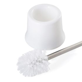   AWD WC kefe álló, hosszú króm nyéllel, fehér műanyag tartóval (1907)