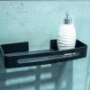 AWD Fali polc aluminium matt fekete 32x13/4,7cm ragasztható
