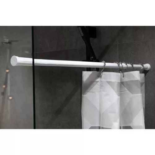 AWD Zuhanyfüggöny tartó rúd 70-120cm fehér