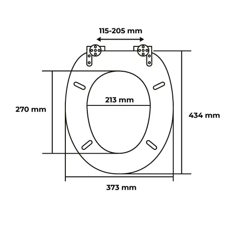 AWD WC ülőke VENGE, MDF, softclose (1098)