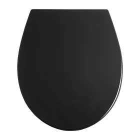   AWD WC ülőke LEUKADA duroplast, fényes fekete, softclose, gyorsleoldó (1851)
