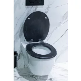   AWD WC ülőke ARONA márványos fekete, MDF, softclose (1852)