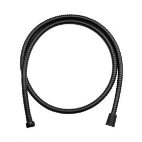   AWD Zuhany gégecső 154cm fekete, rozsdamentes acél, csavarodásmentes (1647)