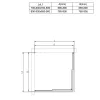 Sanotechnik Sarokkabin szögletes B8090, állítható 80-90x80-90/190cm, fehér keret, átlátszó üveg (5 mm)