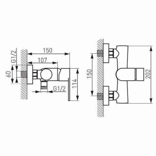 Ferro ALGEO zuhanycsaptelep BAG7