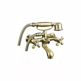   Ferro ANTICA Kádcsaptelep zuhanyszettel, 150 mm, bronz BAI11BR