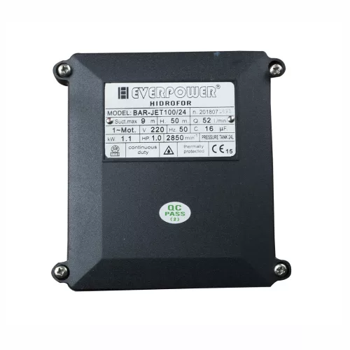 EverPower Házi vízmű, házi vízellátó hidrofor szivattyú 1,1 kW 24 liter (BAR-JET100/24)