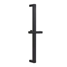 Diplon Zuhanytartó rúd fekete, szögletes (BG1607BL)