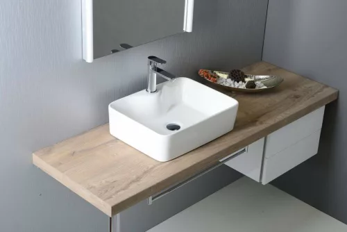 Sapho Balena kerámia mosdó ráépíthető fehér 48cm széles BH7013