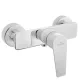 Invena DOKOS zuhanycsaptelep, fali, zuhanyszett nélkül, fehér-króm