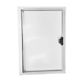   Vents Fém ellenőrzőablak csempeajtó DM 250x300 mágneszáras fehér pórszórtssel   festéssel