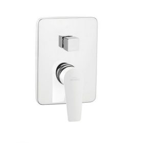   Invena DOKOS falsík alá építhető kétfunkciós csaptelep, szögletes, króm