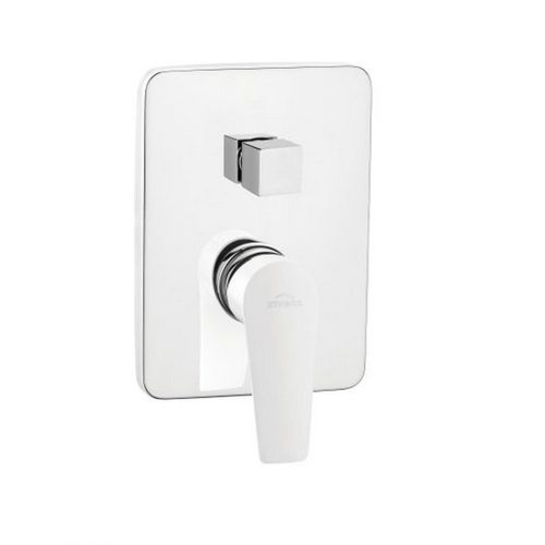 Invena DOKOS falsík alá építhető kétfunkciós csaptelep, szögletes, króm