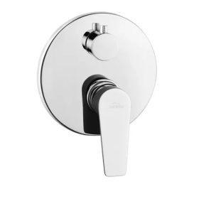   Invena DOKOS falsík alá építhető kétfunkciós csaptelep, kerek, króm