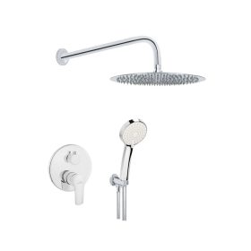   Invena VERSO kétfunkciós falsík alatti zuhanyrendszer szett, króm