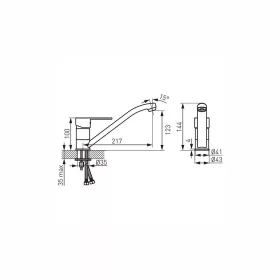 Ferro SAVIO konyhai csaptelep BSV4